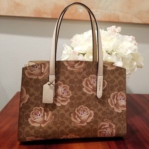 Coach floral medium purse